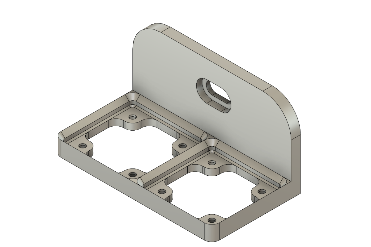 Side Mounted Gridfinity Tray for Virpil Devices & Rail Mounts