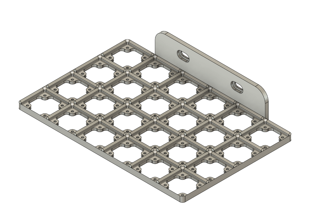 Side Mounted Gridfinity Tray for Virpil Devices & Rail Mounts