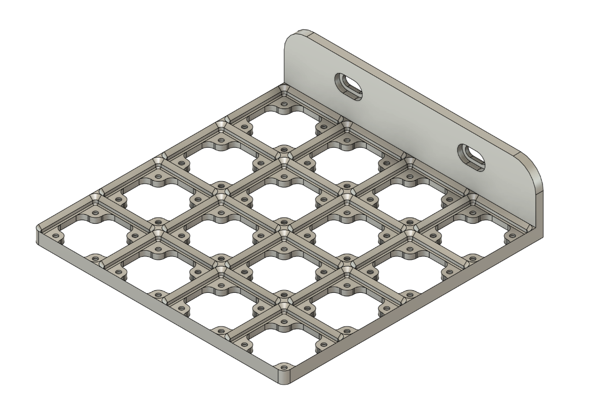 Side Mounted Gridfinity Tray for Virpil Devices & Rail Mounts