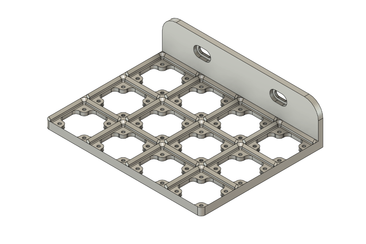 Side Mounted Gridfinity Tray for Virpil Devices & Rail Mounts