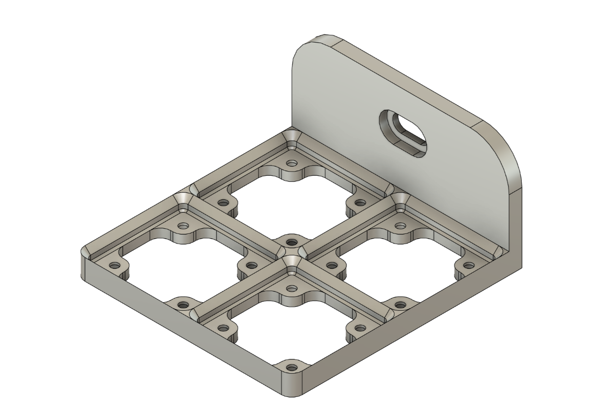 Side Mounted Gridfinity Tray for Virpil Devices & Rail Mounts